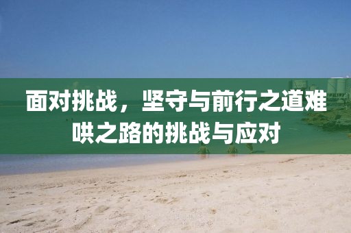 面对挑战，坚守与前行之道难哄之路的挑战与应对