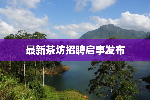 最新茶坊招聘启事发布