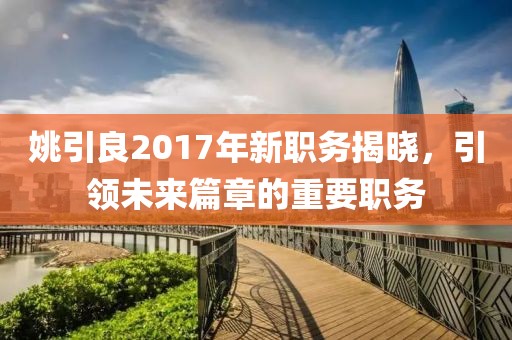 姚引良2017年新职务揭晓，引领未来篇章的重要职务