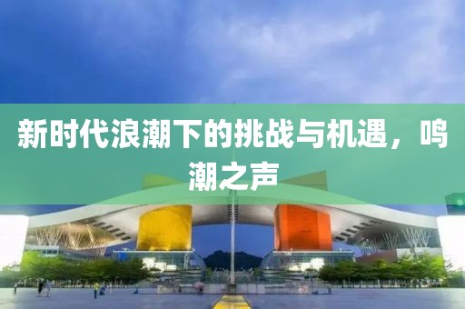 新时代浪潮下的挑战与机遇，鸣潮之声