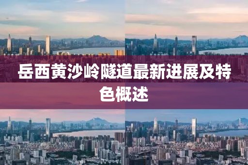 岳西黄沙岭隧道最新进展及特色概述