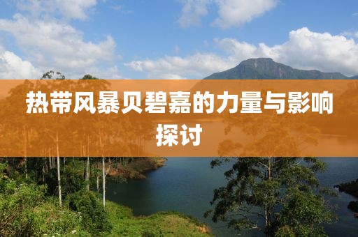 热带风暴贝碧嘉的力量与影响探讨