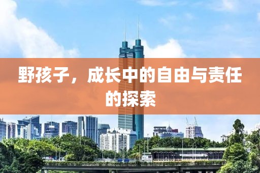 野孩子，成长中的自由与责任的探索
