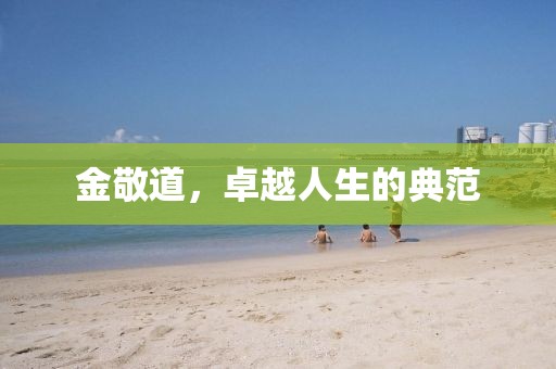 金敬道，卓越人生的典范