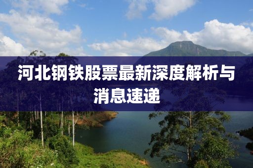 河北钢铁股票最新深度解析与消息速递