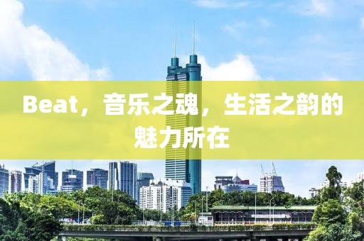 Beat，音乐之魂，生活之韵的魅力所在