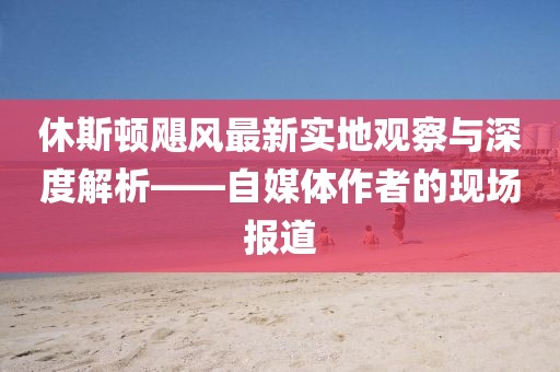 休斯顿飓风最新实地观察与深度解析——自媒体作者的现场报道