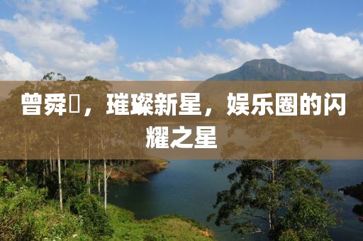 曾舜晞，璀璨新星，娱乐圈的闪耀之星