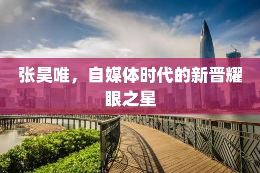 张昊唯，自媒体时代的新晋耀眼之星