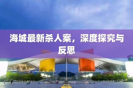 海城最新杀人案，深度探究与反思