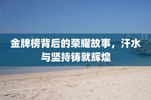 金牌榜背后的荣耀故事，汗水与坚持铸就辉煌