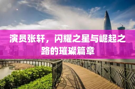 演员张轩，闪耀之星与崛起之路的璀璨篇章