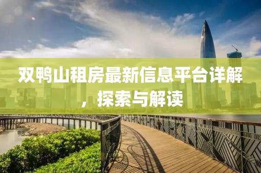 双鸭山租房最新信息平台详解，探索与解读