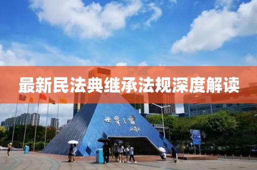 最新民法典继承法规深度解读