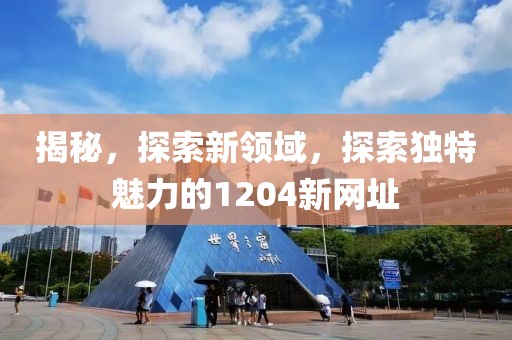 揭秘，探索新领域，探索独特魅力的1204新网址
