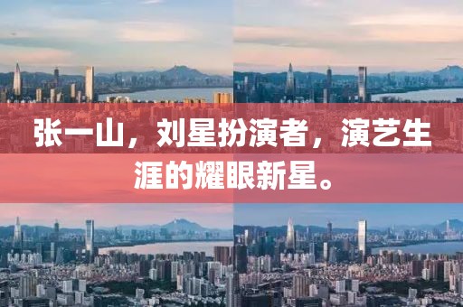 张一山，刘星扮演者，演艺生涯的耀眼新星。