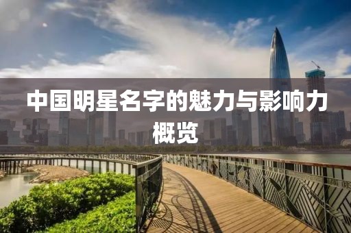 中国明星名字的魅力与影响力概览