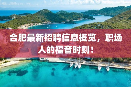 合肥最新招聘信息概览，职场人的福音时刻！