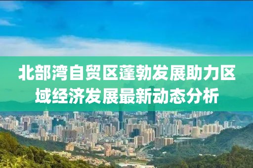 北部湾自贸区蓬勃发展助力区域经济发展最新动态分析
