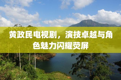 黄政民电视剧，演技卓越与角色魅力闪耀荧屏