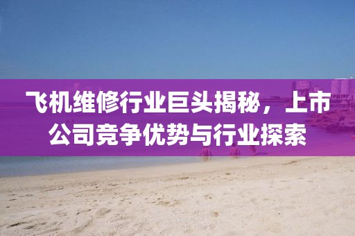 飞机维修行业巨头揭秘，上市公司竞争优势与行业探索
