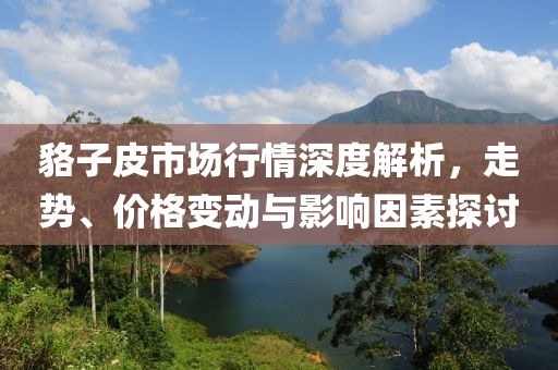 貉子皮市场行情深度解析，走势、价格变动与影响因素探讨