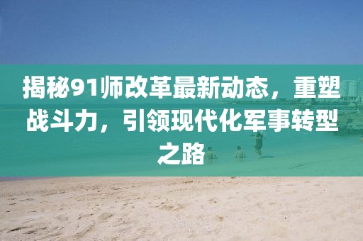 揭秘91师改革最新动态，重塑战斗力，引领现代化军事转型之路