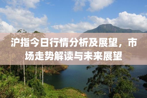 沪指今日行情分析及展望，市场走势解读与未来展望
