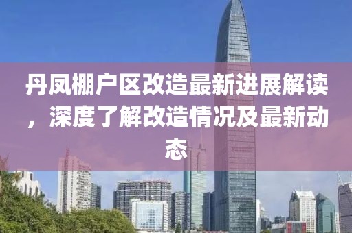 丹凤棚户区改造最新进展解读，深度了解改造情况及最新动态