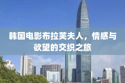韩国电影布拉芙夫人，情感与欲望的交织之旅