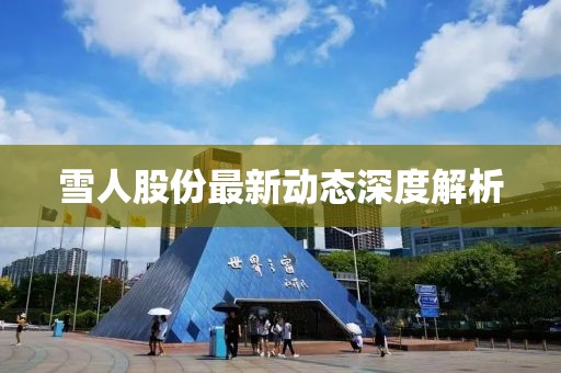 雪人股份最新动态深度解析