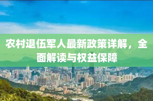 农村退伍军人最新政策详解，全面解读与权益保障