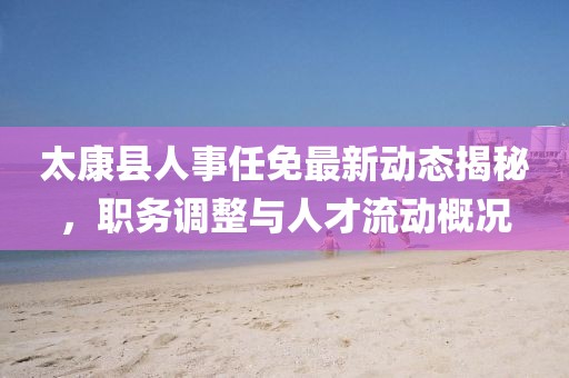 太康县人事任免最新动态揭秘，职务调整与人才流动概况