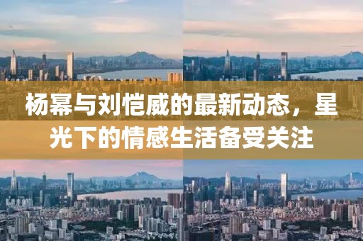 杨幂与刘恺威的最新动态，星光下的情感生活备受关注