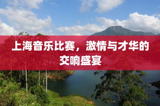 上海音乐比赛，激情与才华的交响盛宴