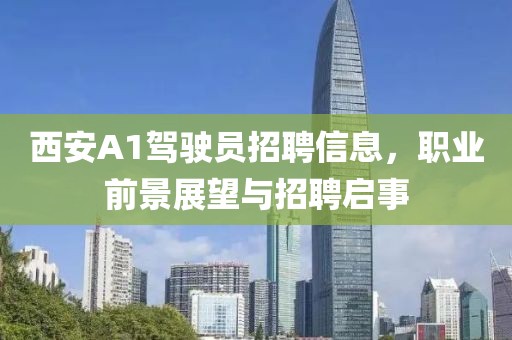 西安A1驾驶员招聘信息，职业前景展望与招聘启事