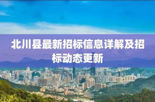 北川县最新招标信息详解及招标动态更新