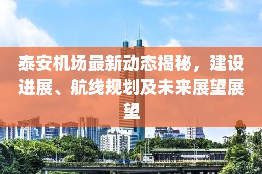 泰安机场最新动态揭秘，建设进展、航线规划及未来展望展望