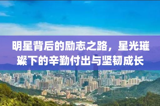 明星背后的励志之路，星光璀璨下的辛勤付出与坚韧成长