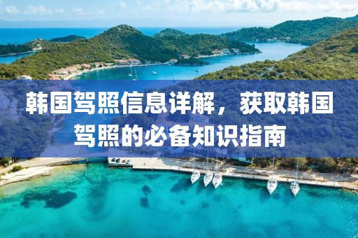 韩国驾照信息详解，获取韩国驾照的必备知识指南
