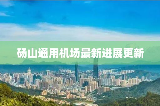 砀山通用机场最新进展更新