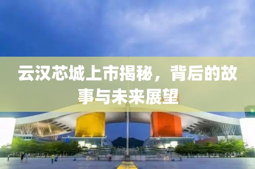 云汉芯城上市揭秘，背后的故事与未来展望
