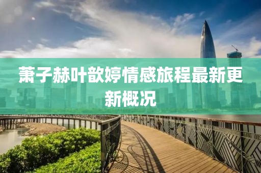 萧子赫叶歆婷情感旅程最新更新概况