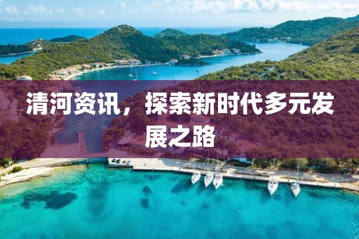清河资讯，探索新时代多元发展之路