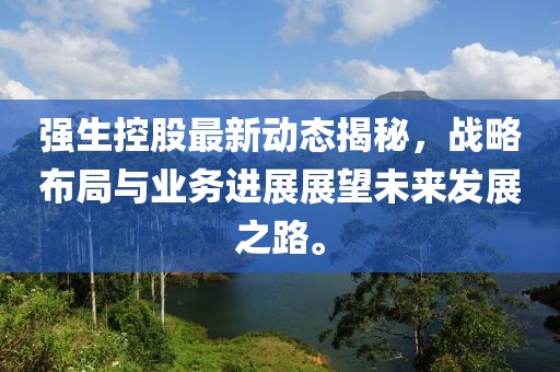 强生控股最新动态揭秘，战略布局与业务进展展望未来发展之路。