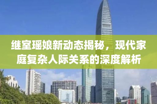 继室瑶娘新动态揭秘，现代家庭复杂人际关系的深度解析