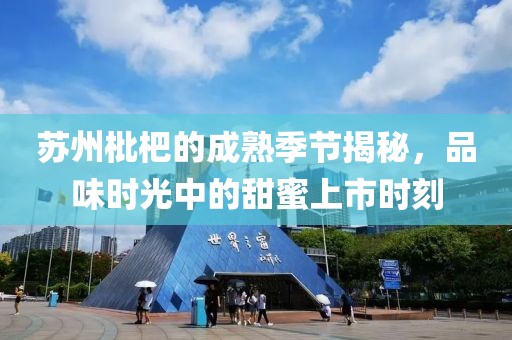 苏州枇杷的成熟季节揭秘，品味时光中的甜蜜上市时刻