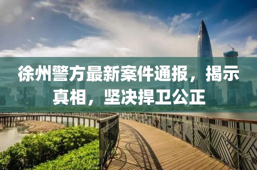 徐州警方最新案件通报，揭示真相，坚决捍卫公正