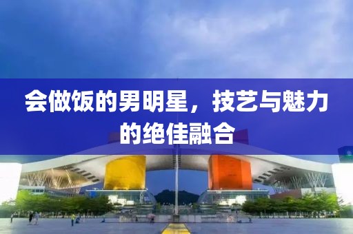 会做饭的男明星，技艺与魅力的绝佳融合