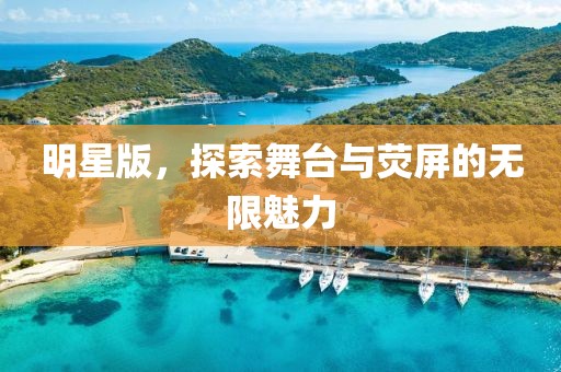 明星版，探索舞台与荧屏的无限魅力